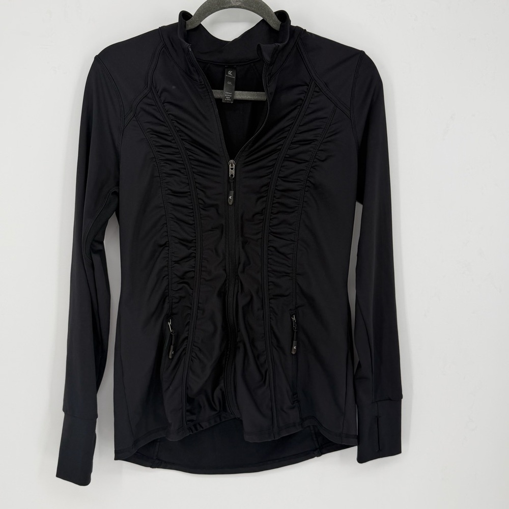 Kyodan women's long-sleeve activewear jacket in Black